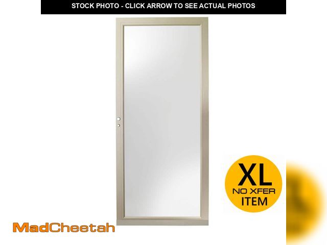 Lot 74-13112289 - Andersen 3000 Series 36 in. x 80 in. Sandtone Left-Hand Full View Interchangeable Aluminum Storm Doo...