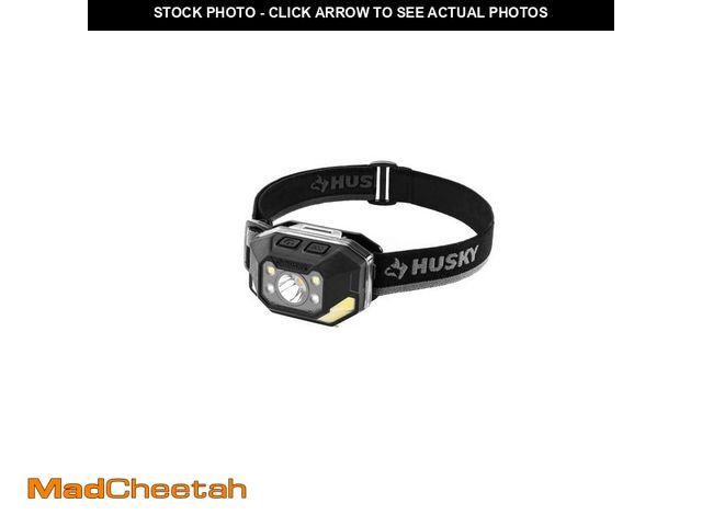 Lot 74-12663515 - Husky 850 Lumens Dual-Power LED Rechargeable Headlamp - UNUSED
