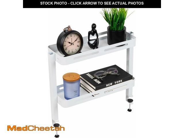 Lot 74-14067467 - Mind Reader 2-Tier Desk Organizer with Clamp, Accessory Shelf for Office or Gaming, Office, Metal, W...