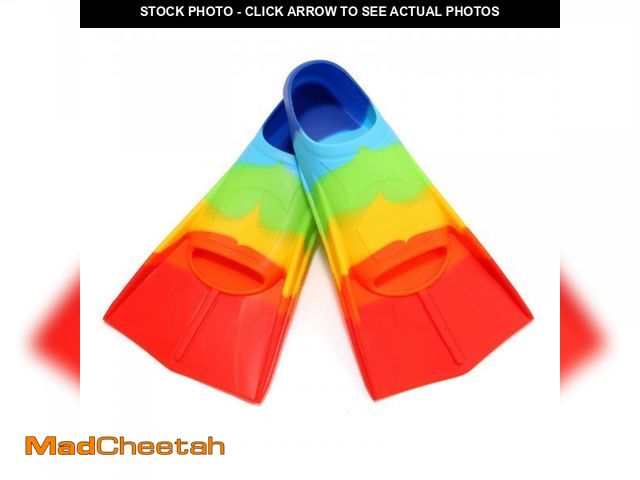 Lot 74-12049228 - Foyinbet Kids Swim Fins,Short Kids Fins Youth Swimming Flippers for Lap Swimming Training for Childr...