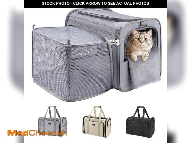 Lot 74-11553577 - MIDOG Cat Carrier for Small to Medium-Sized Cats,Up to 15 Lbs, TSA Airline Approved Soft Sided Pet C...