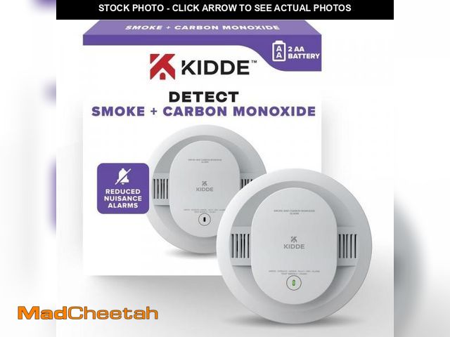 Lot 74-12471592 - Battery Powered Smoke and Carbon Monoxide Detector with LED Warning Lights 21031502 - UNUSED