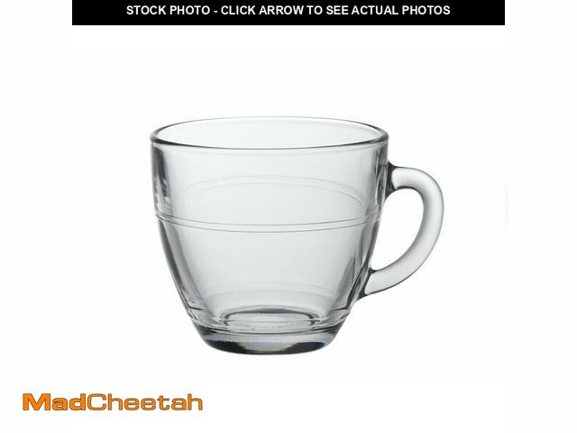 Lot 74-12700158 - Duralex Set of 6 7.75-Oz. Cups, Clear - UNUSED