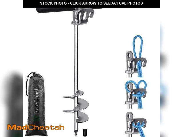 Lot 74-14376826 - 17" Sand Bar Anchors for Boats 304 Stainless Steel Screw in Boat Anchor - UNUSED