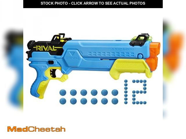 Lot 74-12399998 - (MISSING ONE BALL) Nerf Rival Forerunner XXIII-1200 Blaster, 12 Round Capacity, Adjustable Sight - U...