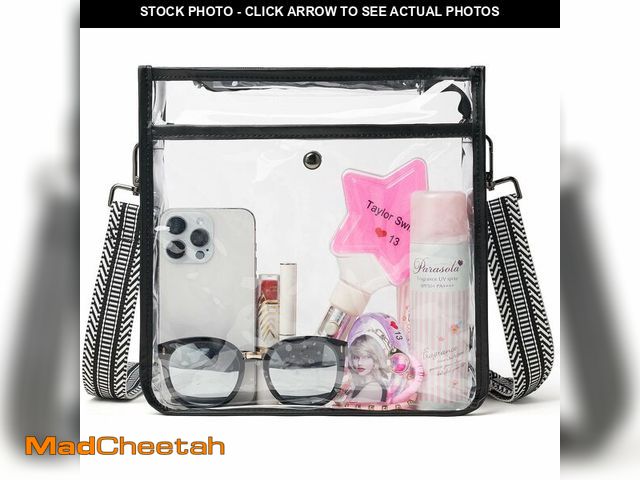 Lot 74-13622705 - Bluome Clear Bag for Stadium Events 12x12x6, Clear Purses Stadium Bag Crossbody Purses for Concerts ...