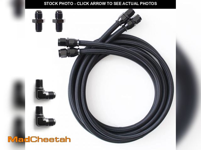 Lot 74-12302789 - 6AN Transmission Cooling Line Hose Compatible with 4L60 700R4 TH350 TH400 Transmissions 7 Ft Long Ho...