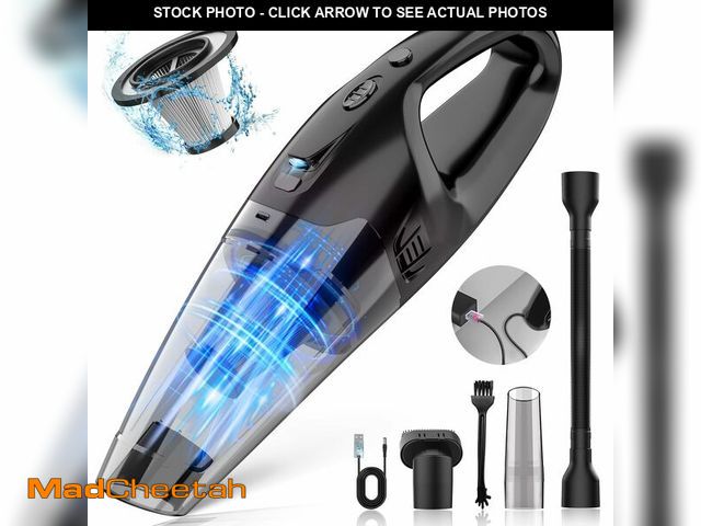 Lot 74-14265440 - BSRCO Cordless Handheld Vacuum with 6kPa Hurricane Suction, 25Mins Runtime Portable Car Vacuum for D...
