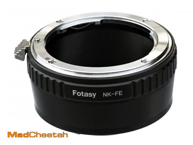 Lot 74-12306720 - Fotasy Manual F Mount Lens to E-Mount Adapter, NK E Mount Adapter, Compatible with Nikon F Lens Sony...