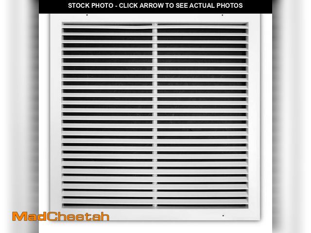 Lot 74-13047754 - Everbilt 20 in. x 20 in. Aluminum Fixed Bar Return Air Grille in White - UNUSED