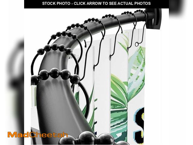 Lot 74-14321444 - Curved Shower Curtain Rod 43" to 72" Adjustable, Aluminum Rustproof Expandable Round Shower Rod for ...