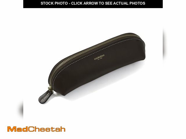 Lot 74-14265854 - Cockatoo Leather pencil case, pencil case, stationery case, zipper pencil case, stationery supplies,...