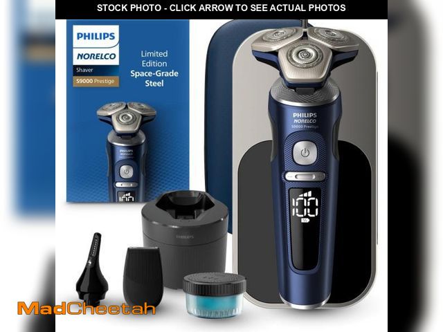 Lot 74-11555208 - Philips Norelco Shaver Series 9000 Prestige, Wet and Dry Electric Shaver, System, SenseIQ Technology...