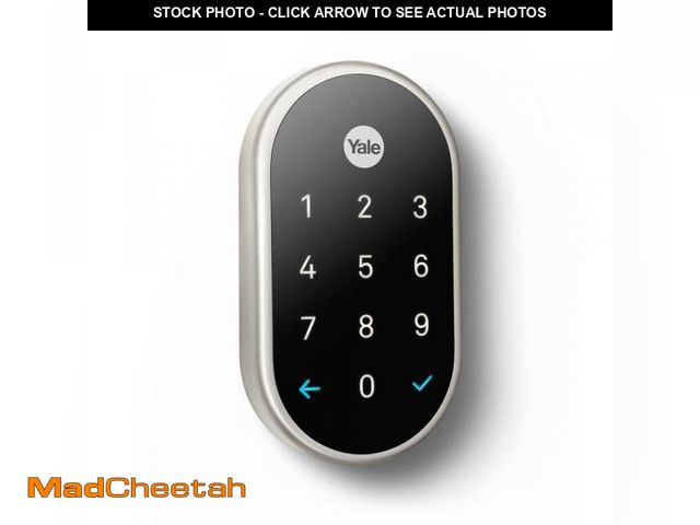 Lot 74-12401175 - Google Nest x Yale Lock - Tamper-Proof Smart Wifi Bluetooth Deadbolt Lock with Nest Connect - Satin ...