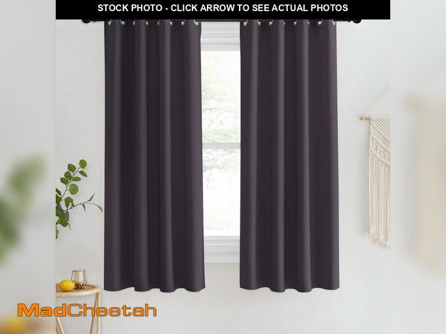 Lot 74-14479014 - NICETOWN Greyish Purple Blackout Curtains for Bedroom 95 Inch Length - Thermal Insulated Room Darken...