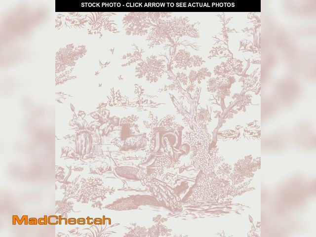 Lot 74-11847370 - CiCiwind 393.7InÃâ16In Toile Wallpaper Peel and Stick Wallpaper White and Pink Wallpaper for Bedr...