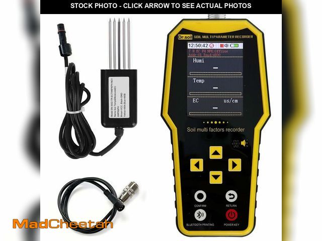 Lot 74-14422761 - 7 in 1 Soil Tester, Nitrogen Phosphorus Potassium NPK Tester, Handheld Soil PH Meter Kit, Temperatur...