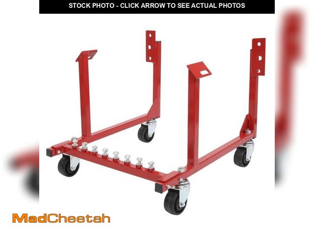 Lot 74-12775332 - Karl home 1000 lbs. Auto Engine Cradle Stand for Chevrolet Chevy V8 Red - UNUSED