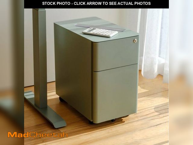 Lot 74-12695466 - Compact Filing Cabinet by Branch, Sage - UNUSED