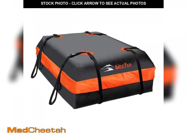 Lot 74-11981111 - MeeFar Car Roof Bag XBEEK Rooftop top Cargo Carrier Bag Waterproof 15 Cubic feet for All Cars with/W...