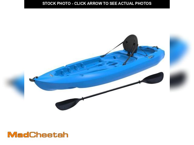 Lot 74-12130863 - Lifetime Lotus Sit-on-Top Kayak with Paddle, Blue, 8' - UNUSED