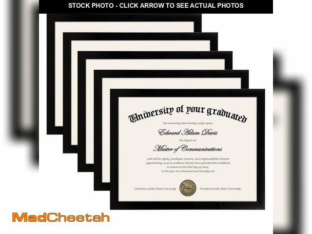 Lot 74-13549740 - upsimples Certificate Frame with High Definition Glass, 8.5 by 11 Picture Diploma Document Frames fo...