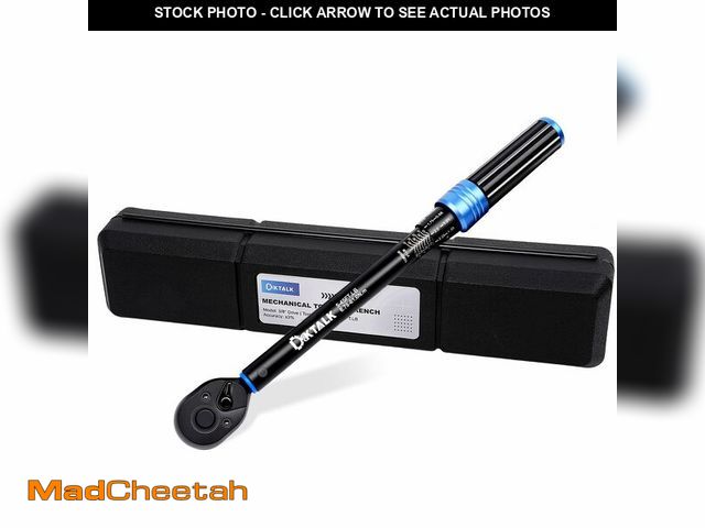 Lot 74-14266337 - DikTalk 3/8 Inch Drive Click Torque Wrench (6.78-61 N.m &amp; 5-45 FT.LB), ÃÂ±3% Accuracy, 72-Tooth...