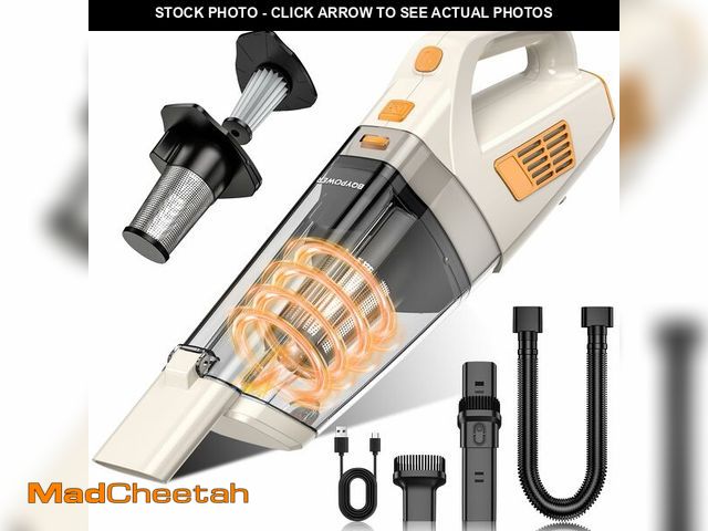 Lot 74-14145520 - BQYPOWER Handheld Vacuum Cordless, 16000PA Strong Suction Hand Held Vacuum Cordless Rechargeable wit...