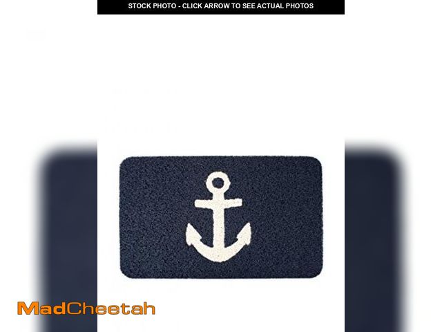 Lot 74-12367617 - Kikkerland Anchor Doormat, 30 by 18-Inch - USED