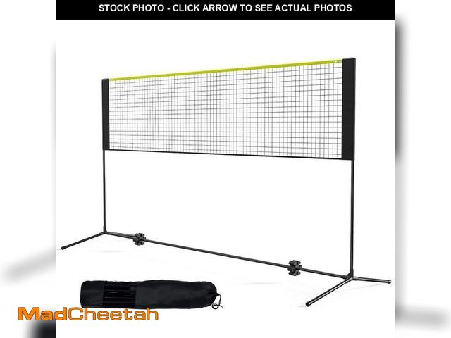Lot 74-14290683 - Badminton Net, Height Adjustable Volleyball Net, 10ft. Wide Foldable Pickleball Net, Portable Easy S...