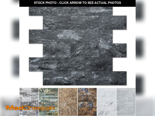 Lot 74-14473126 - Art3d Peel and Stick Backsplash, Stick on Wall Tile, 10-Pack, Dark Granite - UNUSED