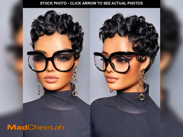 Lot 74-14060821 - Jgzpfo Pixie Cut Wig Human Hair for Black Women Short Pixie Cut Wigs Natural Looking 100% Real Human...