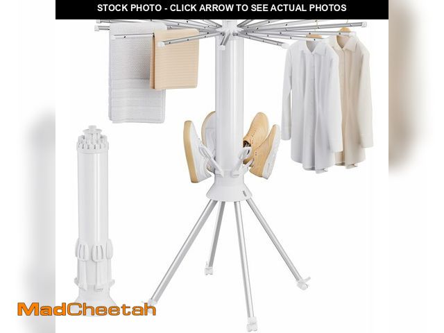 Lot 74-14288583 - 4-Legged Clothes Drying Rack Foldable, Portable Laundry Drying Racks, Outdoor Collapsible Drying Rac...