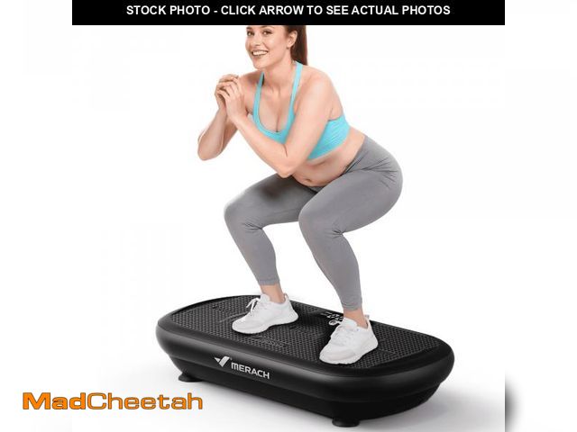 Lot 74-12515105 - MERACH Vibrating Board - 440 lbs Support, Enhanced Motor, Bluetooth Sync, Full Body Fatburning, Home...