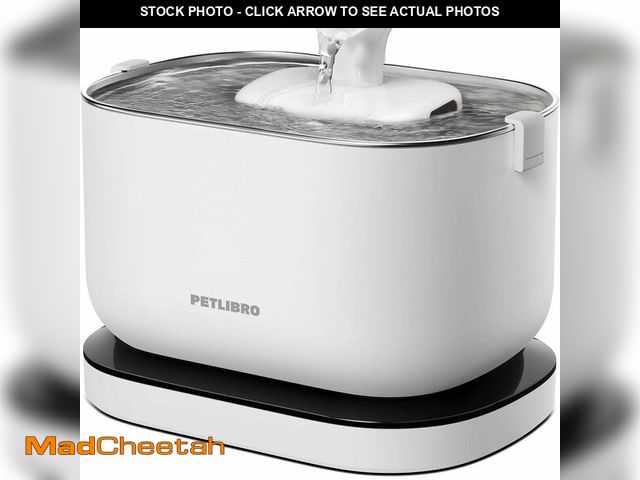 Lot 74-14212381 - PETLIBRO Cat Water Fountain, Cordless Pet Water Fountain Battery Operated, 2.5L/84oz Dockstream Wate...