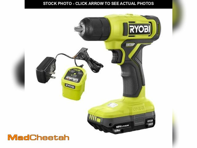 Lot 74-12795324 - Ryobi ONE+ 18V Cordless 3/8 In. Drill/Driver Kit With 1.5 Ah Battery And Charger - UNUSED