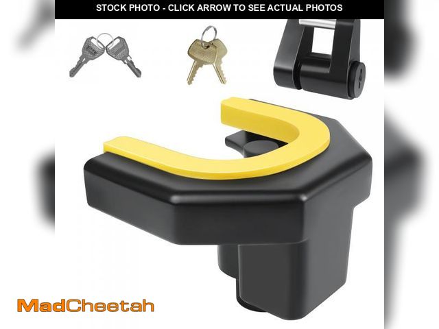 Lot 74-12307630 - Heavy Duty Anti-Theft Lock Cylinder, Trailer Hitch Coupler Lock Kit, Boats and Trailers, Fits 2" Bal...
