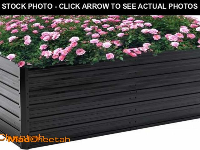 Lot 74-11516251 - Thanaddo Galvanized Raised Garden Bed 6x3x2ft Outdoor Planter Box Galvanized Steel Garden Bed Kit fo...