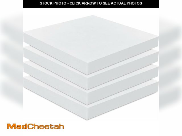 Lot 74-13583144 - Frienda 4 Pack 3" x 22" x 22" Upholstery High Density Foam Cushion Seat Replacement Square Cut to Si...
