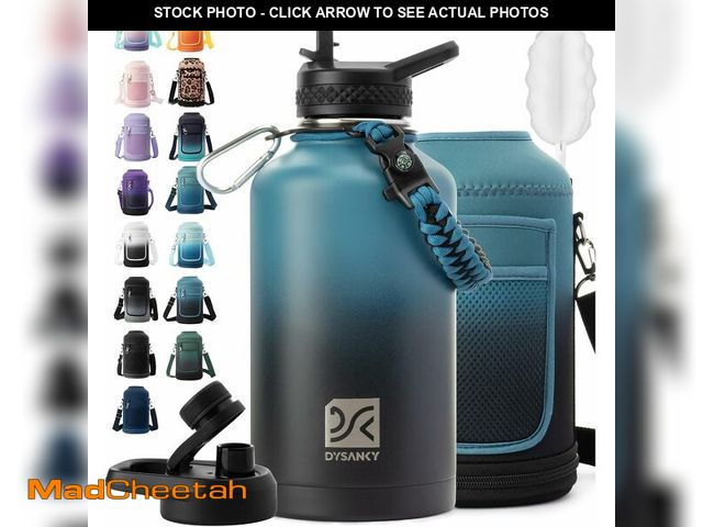 Lot 74-14379926 - DYSANKY National Parks Water Bottle Ã¢â¬â 64 oz Insulated Stainless Steel Water Jug with 73 Park ...