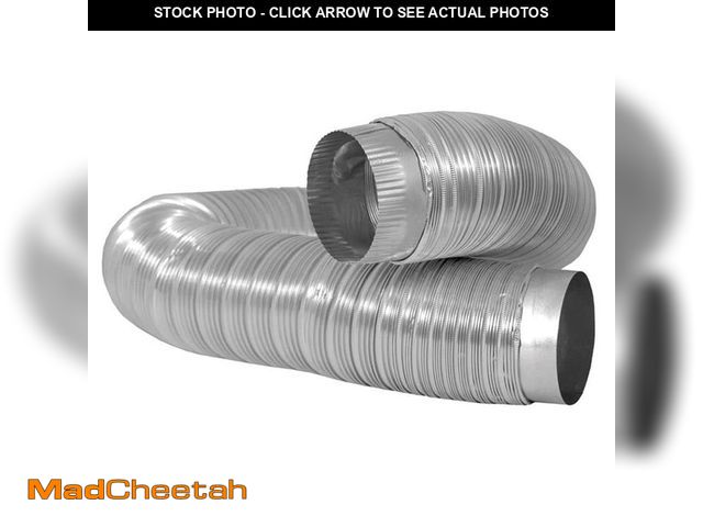 Lot 74-12893574 - Everbilt 4 in. x 6 ft. Heavy Duty Aluminum Duct with Collars - UNUSED