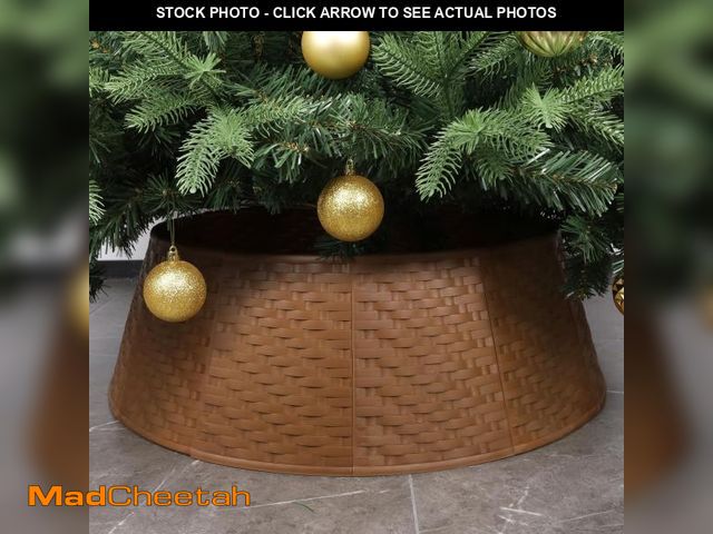 Lot 74-12395205 - Blissun Christmas Tree Collar, 28.7" D Round Plastic Christmas Tree Ring, Christmas Tree Skirt for A...