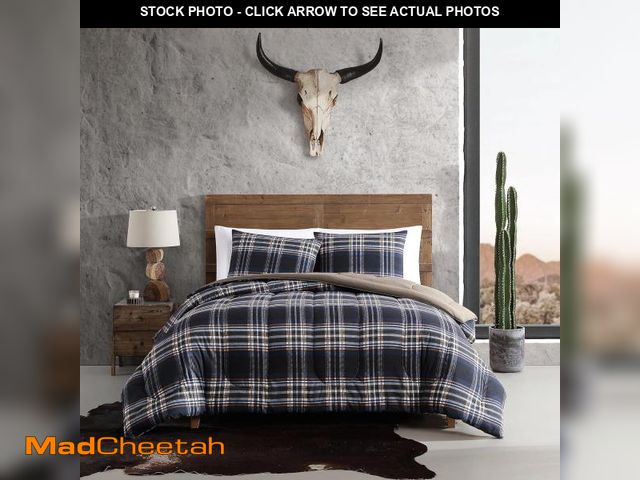 Lot 74-12510647 - Wrangler- King Comforter Set, Reversible Bedding with Matching Sham(s), Yellowstone Inspired, Casual...