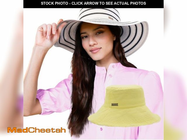 Lot 74-12868413 - Nicole Miller Bucket Hat &amp; Straw Sun Hat for Womens Wide Brim Floppy Hat Foldable Packable Beach...