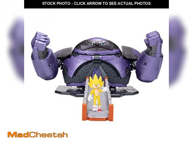 Lot 74-12125162 - Sonic the Hedgehog 2 Movie Giant Eggman with Super Sonic 2.5" Action Figure Battle Playset (MISSING ...