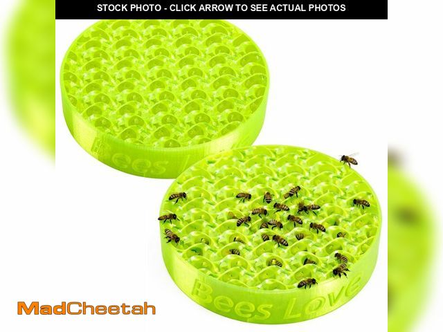 Lot 74-14207800 - DECOHS 2 Pcs Bee Watering Station, Butterfly Bee Feeder and Waterer, Bees Bath Feeding Bowl for Gard...