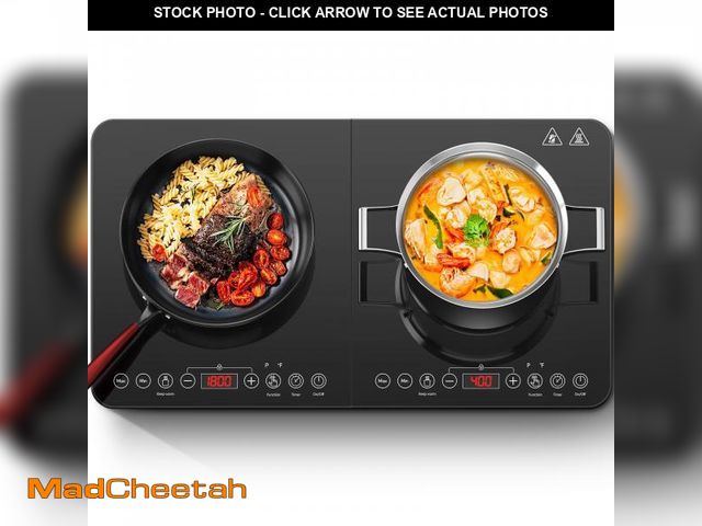 Lot 74-12140561 - Aobosi Double Induction Cooktop,Portable Induction Cooker with 2 Burner Independent Control,Ultrathi...