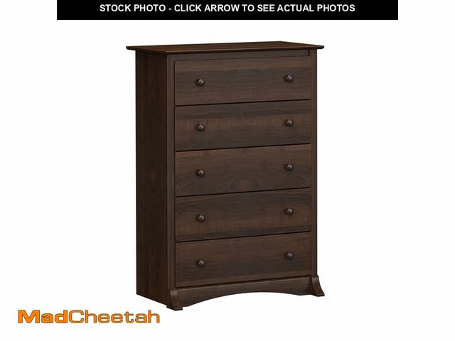 Lot 74-13654259 - Prepac Sonoma Superior 5-Drawer Dresser for Bedroom - Spacious and Stylish Chest of Drawers, Measuri...