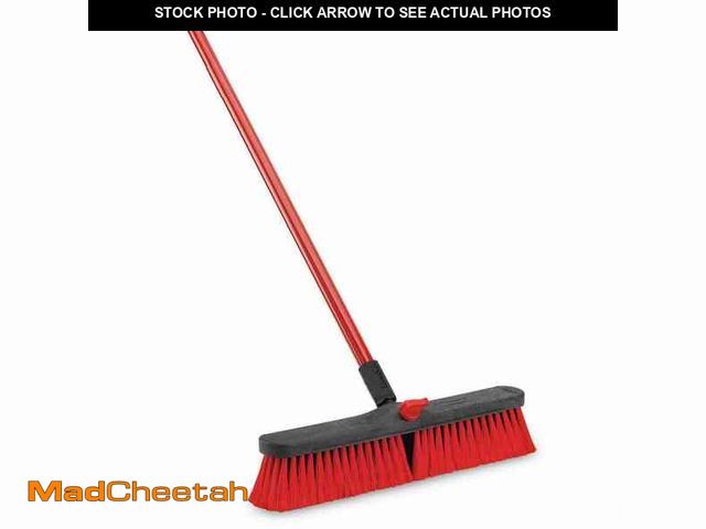 Lot 74-12780999 - Libman 18 in. High Power Multi-Surface Push Broom with 60 in. Steel Handle - UNUSED