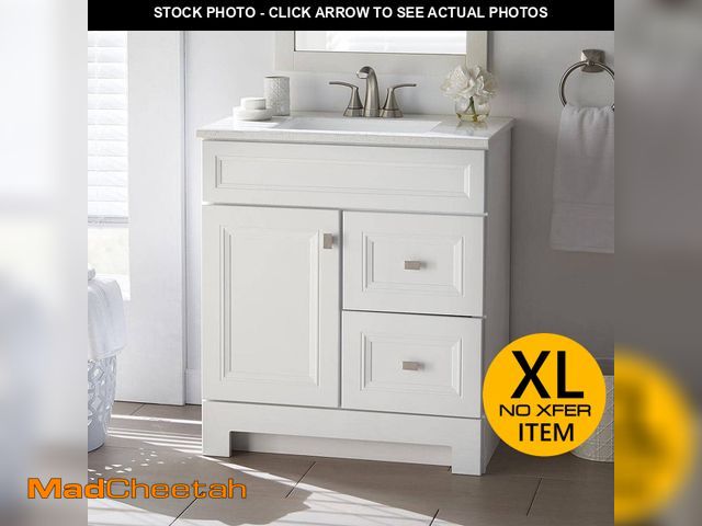 Lot 74-12651075 - Home Decorators Collection Sedgewood 30.5 in. W x 18.75 in. D x 34.375 in. H Single Sink Bath Vanity...